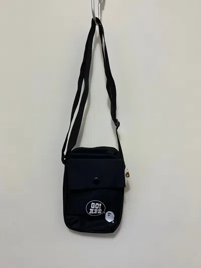 Pre-owned Bape Shoulder Bag In Black