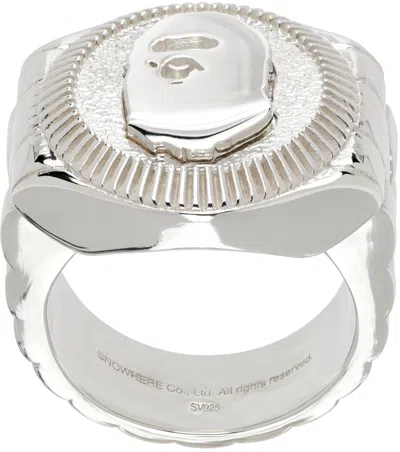 Bape Silver Ape Head Ring