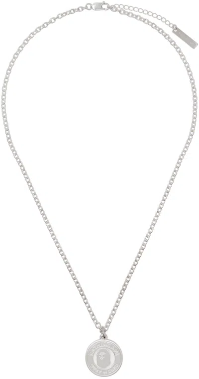 Bape Silver Busy Works Necklace