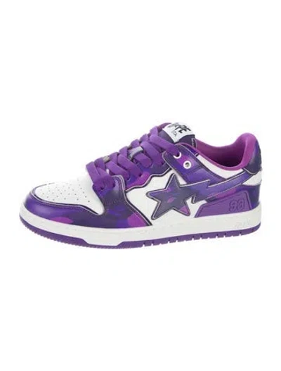 Pre-owned Bape Sk8 Sneakers W/ Tags In Purple