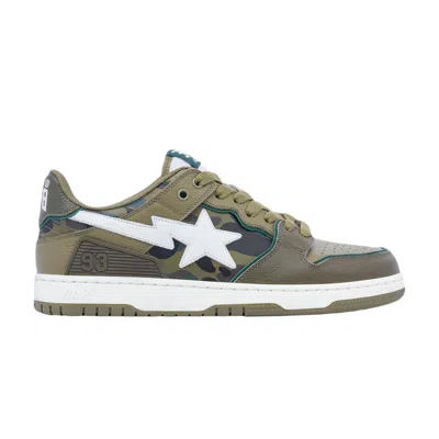 Pre-owned Bape Sk8 Sta #4 M1 'olive Drab' In Green