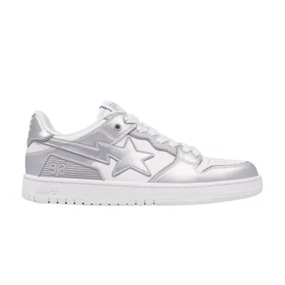 Pre-owned Bape Sk8 Sta #4 'silver White'