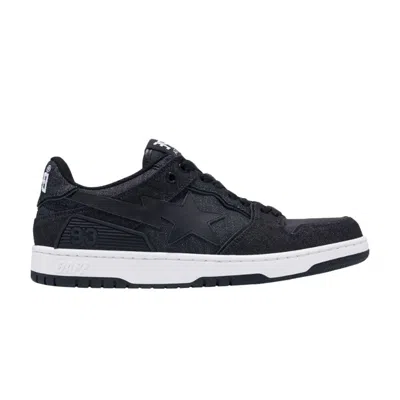 Pre-owned Bape Sk8 Sta 'black Denim'