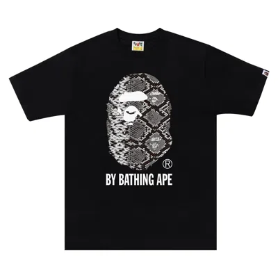 Pre-owned Bape Snake By Bathing Ape Tee 'black/grey' | Men's Size M