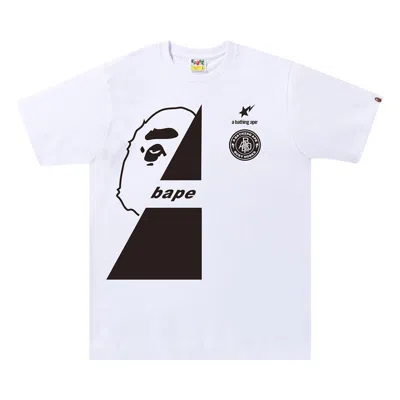 Pre-owned Bape Soccer #3 Tee 'white'