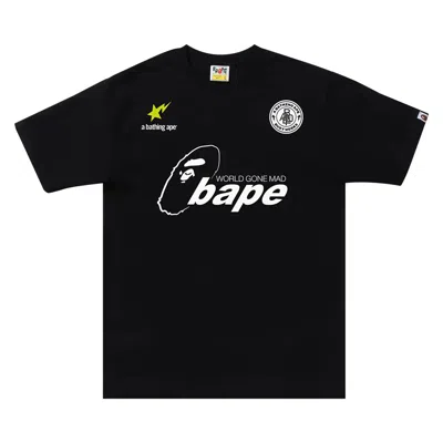 Pre-owned Bape Soccer Tee #1 'black'