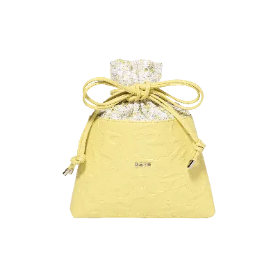 Pre-owned Bape Solid Camo Drawstring Bag 'yellow'