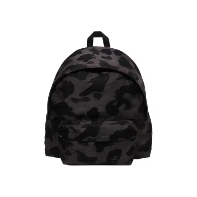 Pre-owned Bape Solid Camo Jacquard Daypack 'black' | Men's Size Onesize