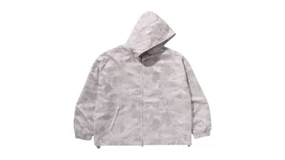 Pre-owned Bape Solid Camo Shark Full Zip Jacket In Gray