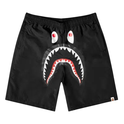 Pre-owned Bape Space Camo Shark Reversible Shorts 'black'