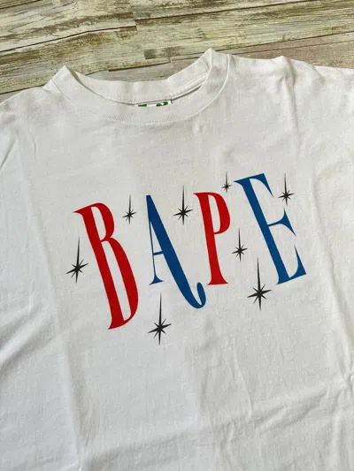 Pre-owned Bape Sparkle Tee In White