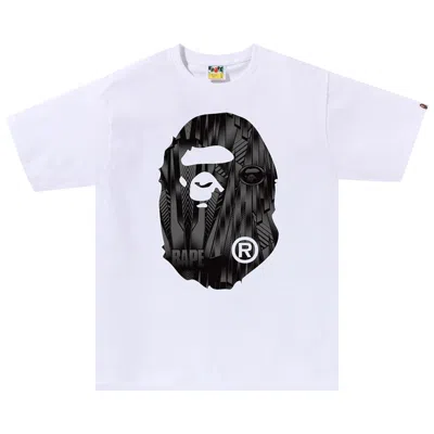 Pre-owned Bape Speed Racer Big Ape Head Tee 'white/black'