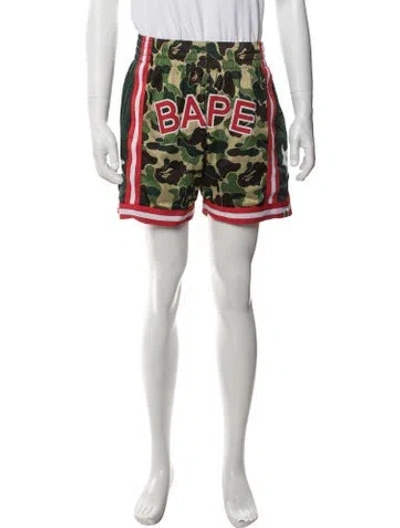 Pre-owned Bape Spell-out Athletic Shorts In Multicolor