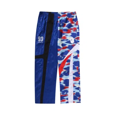 Pre-owned Bape Split Relaxed Fit Track Pants 'blue' | Men's Size L