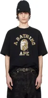 Bape Ssense Exclusive Black Printed T-shirt In Black