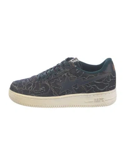 Pre-owned Bape Sta 'abc Denim' Sneakers In Blue