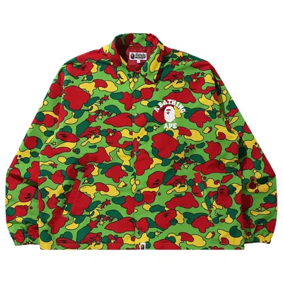 Pre-owned Bape Sta Camo Relaxed Coach Jacket 'multicolor' In Multi-color
