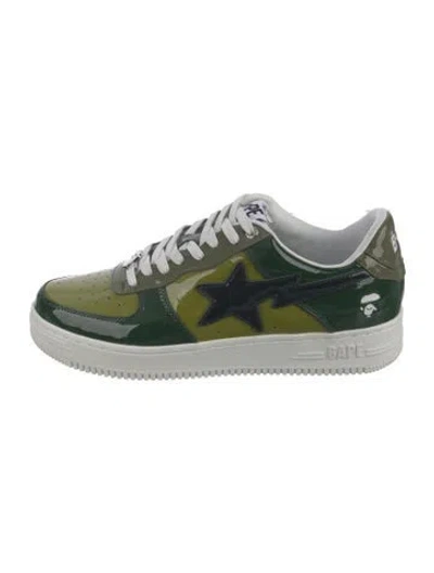 Pre-owned Bape Sta Color Camo Combo Sneakers In Green