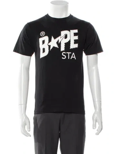 Pre-owned Bape Sta Graphic Print T-shirt In Gray