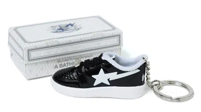 Pre-owned Bape Sta Keychain In Black