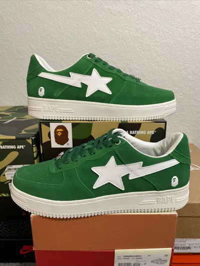 Pre-owned Bape Sta Low Shoes In Green
