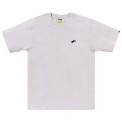 Pre-owned Bape Sta One Point Tee 'grey'