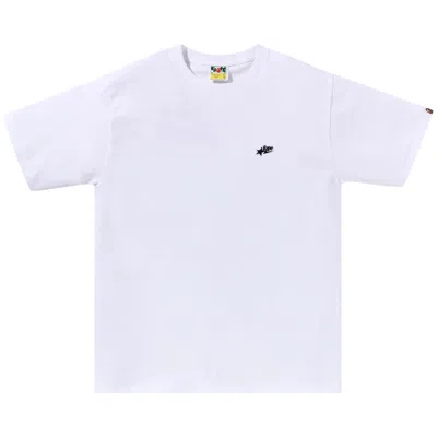 Pre-owned Bape Sta One Point Tee 'white'