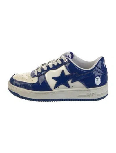 Pre-owned Bape Sta 'patent Leather' Sneakers In Blue