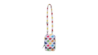 Pre-owned Bape Sta Pattern Phone Travel Shoulder Bag In White