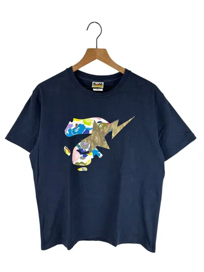 Pre-owned Bape Sta Print T-shirt In Blue