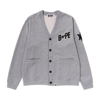 Pre-owned Bape Sta Sweat Cardigan 'grey'