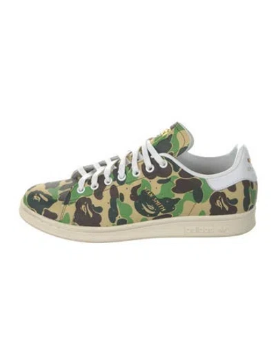 Pre-owned Bape Stan Smith 'abc Camo' Sneakers In Green
