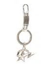Bape Star-embellished Keychain In Metallic