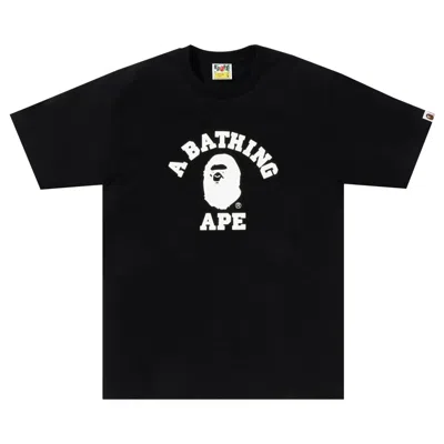 Pre-owned Bape Stone Eye College Tee 'black' | Men's Size S