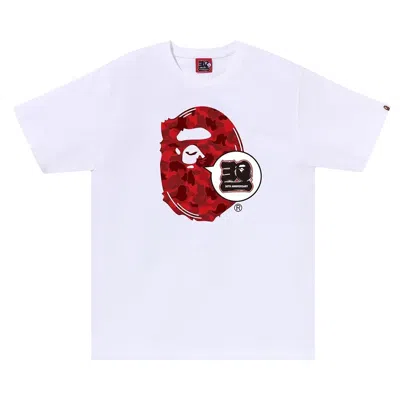 Pre-owned Bape Store Rakuten Fashion 30th Anniversary Ape Head Tee Set 'white' | Men's Size Xxl