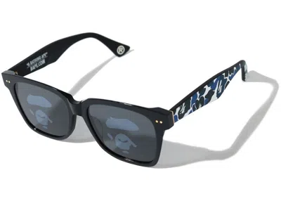 Pre-owned Bape Store Sunglasses In Black/blue In Multi