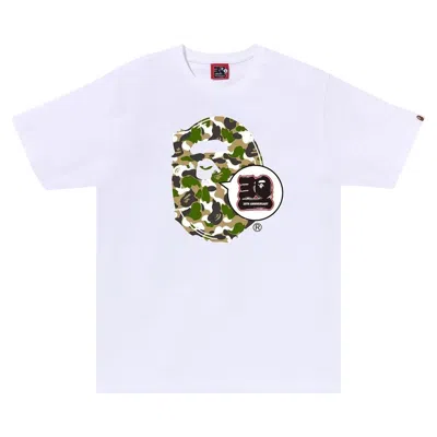 Pre-owned Bape Store Zozotown 30th Anniversary Ape Head Tee Set 'white'