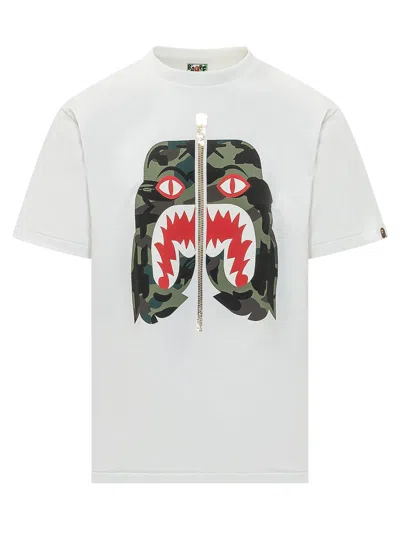 Bape Stylish Graphic Logo T-shirt In Animal Print