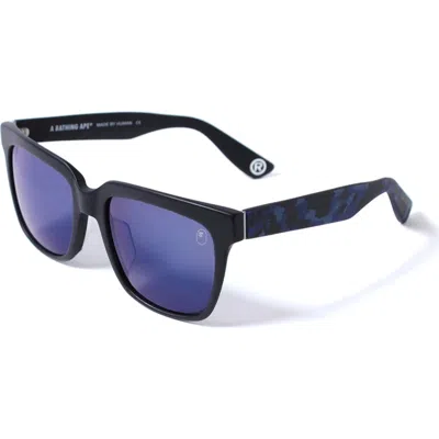 Pre-owned Bape Sunglasses 08 Bs13045 In Black/blue