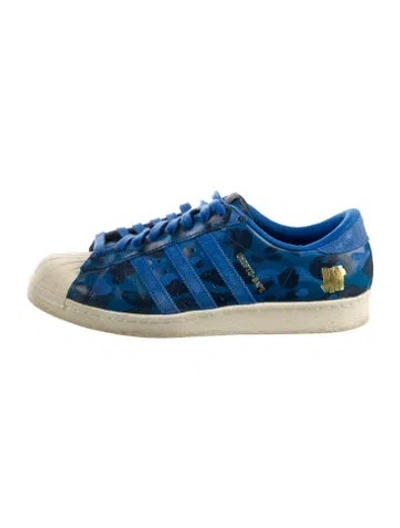 Pre-owned Bape Superstar 80s 'undefeated  Blue Camo' Sneakers
