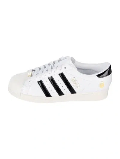Pre-owned Bape Superstar Vintage 'white Black' Sneakers