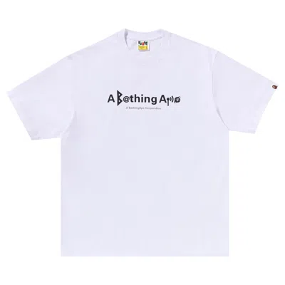 Pre-owned Bape Symbol Logo Relaxed Fit Tee 'white' | Men's Size S