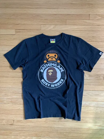Pre-owned Bape T Shirt In Black