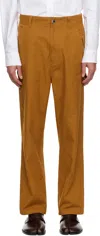 Bape Tan Work Trousers In Beige