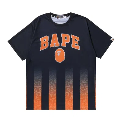 Pre-owned Bape Team Jersey Tee 'black/orange' | Men's Size M