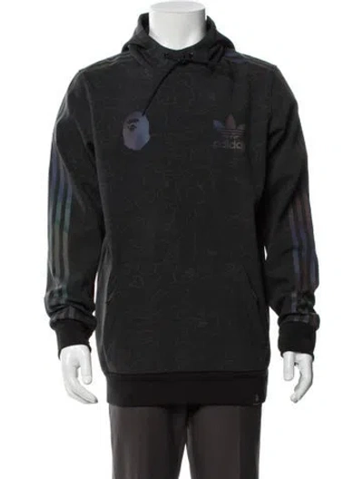 Pre-owned Bape Tech Graphic Print Hoodie In Multi