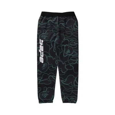 Pre-owned Bape Text Code Camo Sweatpants 'black'