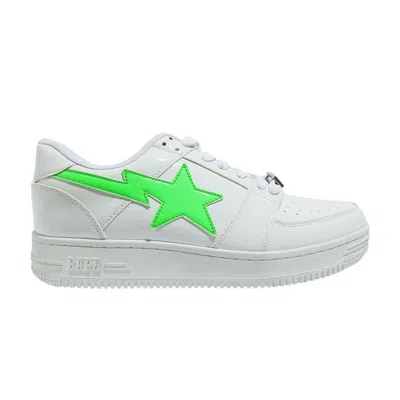 Pre-owned Bape The Weeknd X Xo Sta Low M2 'white Neon Green' | Men's Size 8