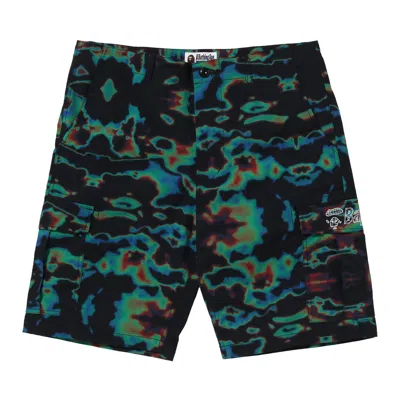 Pre-owned Bape Thermography Cargo Shorts 'multicolor' In Multi-color
