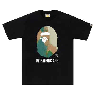 Pre-owned Bape Tie Dye By Bathing Ape Tee 'black/beige'